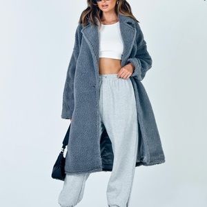 Long teddy coat